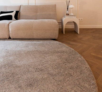 Rond Berber Vloerkleed Zand Nador - Vloerkledenloods