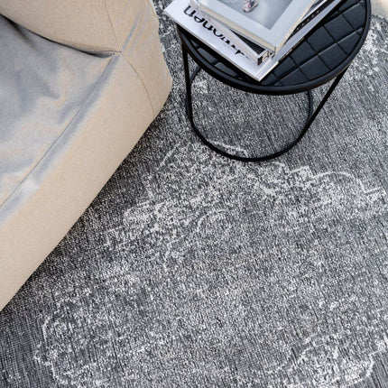 Rond Buiten vloerkleed sage - Grijs - dubbelzijdig - EVA Interior - Vloerkledenloods
