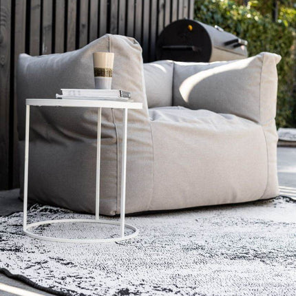 Rond Buiten vloerkleed sage - Zwart - dubbelzijdig - EVA Interior - Vloerkledenloods