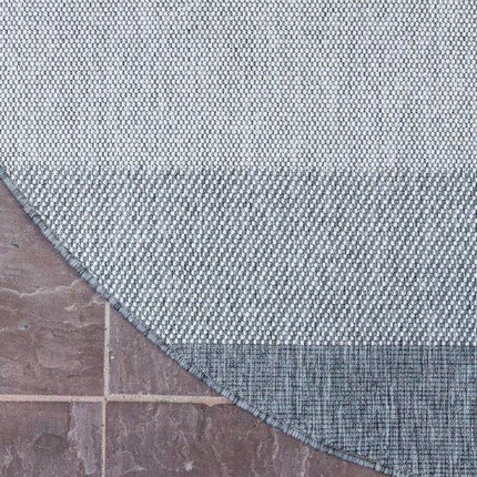 Rond Buitenkleed Boa - Grijs/Wit - Dubbelzijdig - EVA Interior - Vloerkledenloods