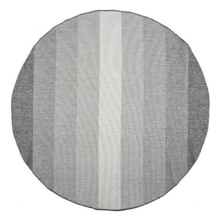 Rond Buitenkleed Boa - Grijs/Wit - Dubbelzijdig - EVA Interior - Vloerkledenloods