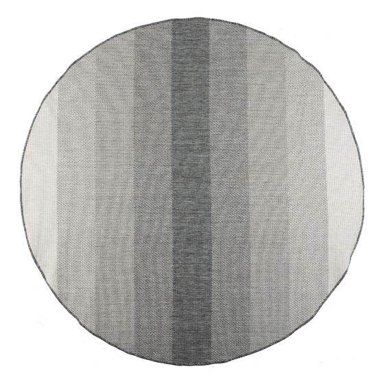 Rond Buitenkleed Boa - Grijs/Wit - Dubbelzijdig - EVA Interior - Vloerkledenloods