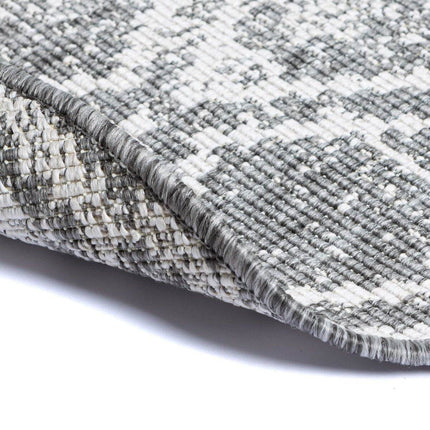 Rond Buitenkleed Frost - Grijs/wit - dubbelzijdig - EVA Interior - Vloerkledenloods