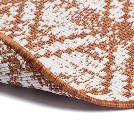 Rond Buitenkleed Frost - Roest - dubbelzijdig - EVA Interior - Vloerkledenloods