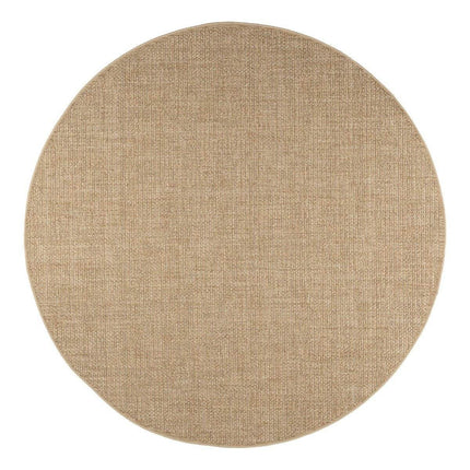 Rond Buitenkleed Jute Excellent Outdoor Bruin - Vloerkledenloods