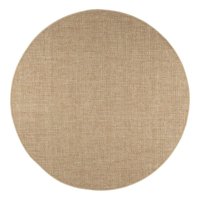 Rond Buitenkleed Jute Excellent Outdoor Bruin - Vloerkledenloods