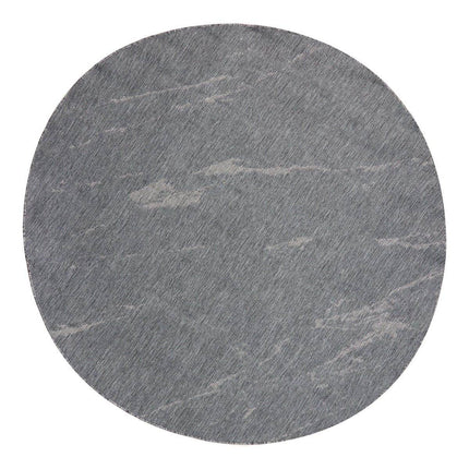 Rond Buitenkleed Marble - Grijs/wit - dubbelzijdig - EVA Interior - Vloerkledenloods