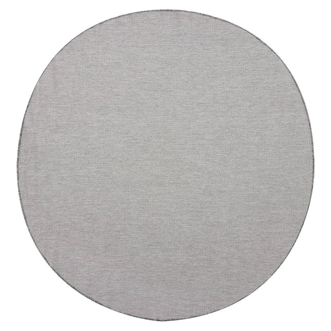Rond Buitenkleed Mono - Grijs/Wit - Dubbelzijdig - EVA Interior - Vloerkledenloods