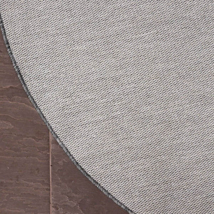 Rond Buitenkleed Mono - Grijs/Wit - Dubbelzijdig - EVA Interior - Vloerkledenloods