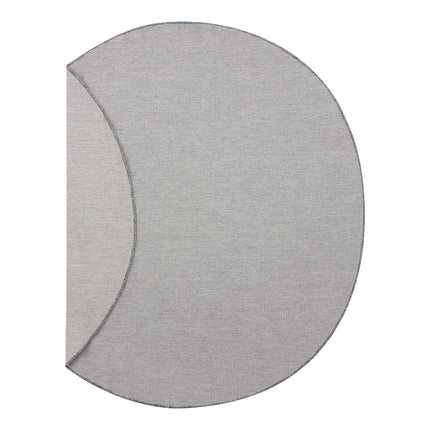 Rond Buitenkleed Mono - Grijs/Wit - Dubbelzijdig - EVA Interior - Vloerkledenloods