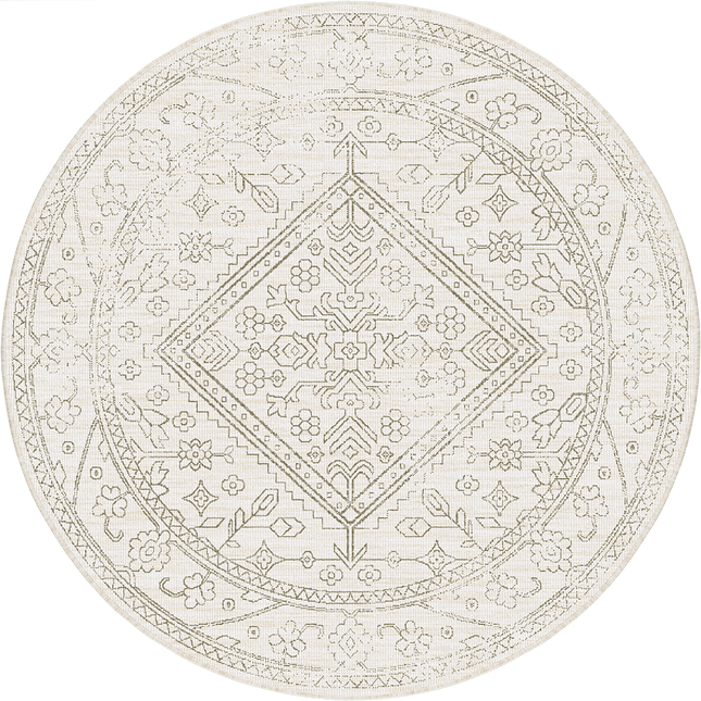 Rond buitenkleed Nova linnen - Interieur05 - Vloerkledenloods