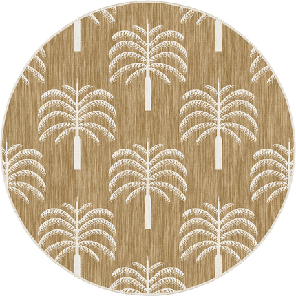 Rond buitenkleed Oase jute - Interieur05 - Vloerkledenloods