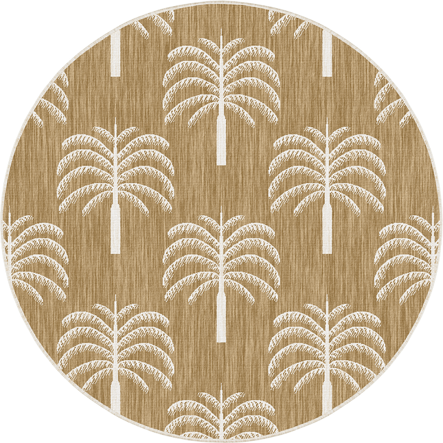 Rond buitenkleed Oase jute - Interieur05 - Vloerkledenloods