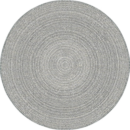 Rond buitenkleed Solid grijs - Interieur05 - Vloerkledenloods