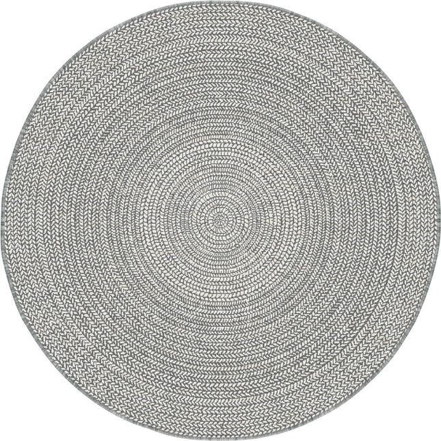 Rond buitenkleed Solid grijs - Interieur05 - Vloerkledenloods