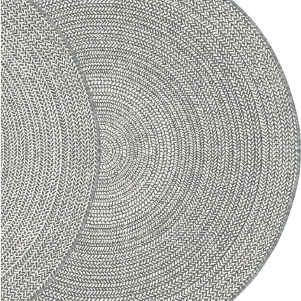 Rond buitenkleed Solid grijs - Interieur05 - Vloerkledenloods