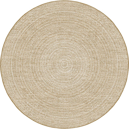 Rond buitenkleed Solid jute - Interieur05 - Vloerkledenloods