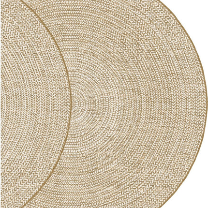 Rond buitenkleed Solid jute - Interieur05 - Vloerkledenloods
