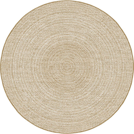 Rond buitenkleed Solid jute - Interieur05 - Vloerkledenloods