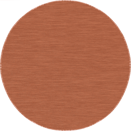 Rond buitenkleed Tone roest - Interieur05 - Vloerkledenloods
