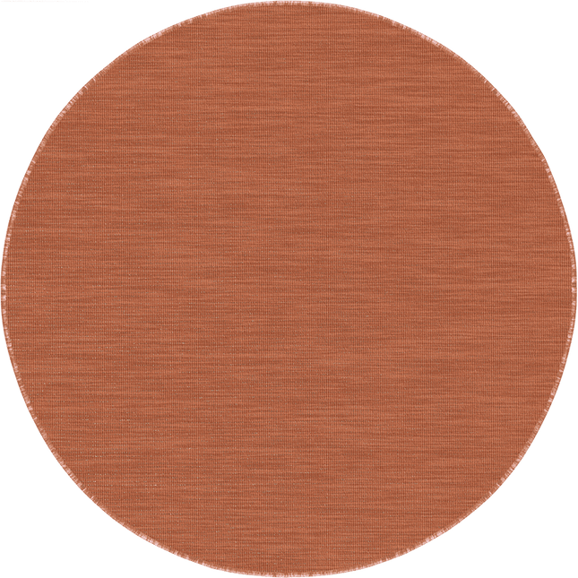 Rond buitenkleed Tone roest - Interieur05 - Vloerkledenloods