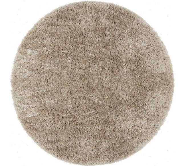 Rond Hoogpolig vloerkleed Fender wit/creme - Vloerkledenloods