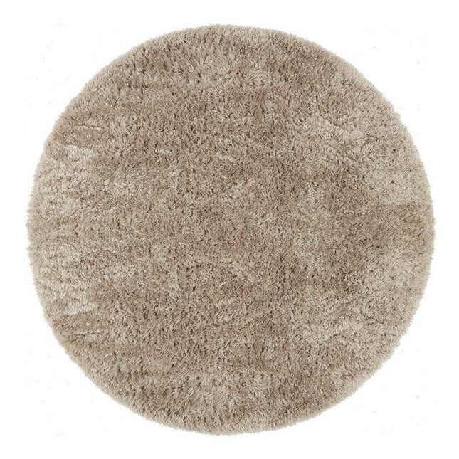 Rond Hoogpolig vloerkleed Fender wit/creme - Vloerkledenloods