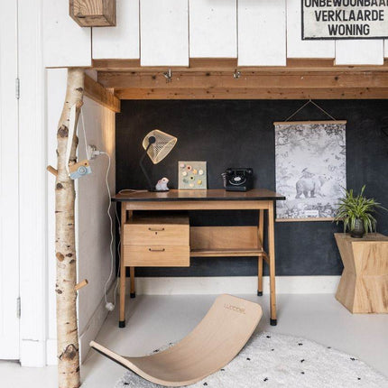 Rond Kindervloerkleed hoogpolig Cream/Zwart - Dots - Vloerkledenloods
