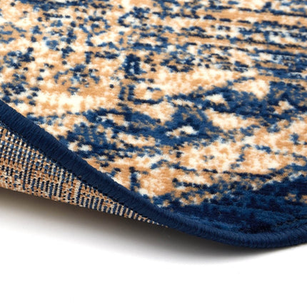 Rond Vintage Vloerkleed Aila Blauw - Vloerkledenloods