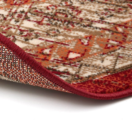 Rond Vintage Vloerkleed Aila Rood/Oranje - Vloerkledenloods