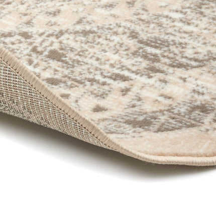 Rond vintage Vloerkleed Aila Zand/Beige - Vloerkledenloods