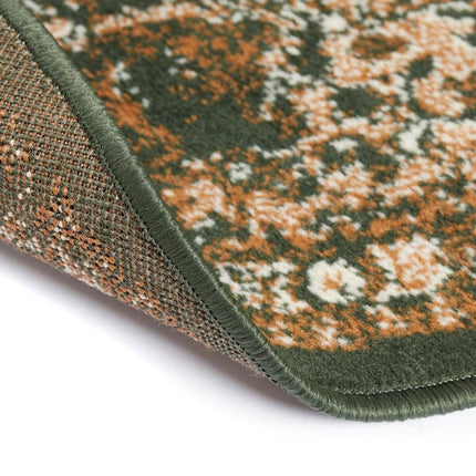 Rond Vintage Vloerkleed Keshan Groen - Vloerkledenloods