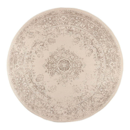 Rond Vintage Vloerkleed Keshan Zand/Beige - Vloerkledenloods