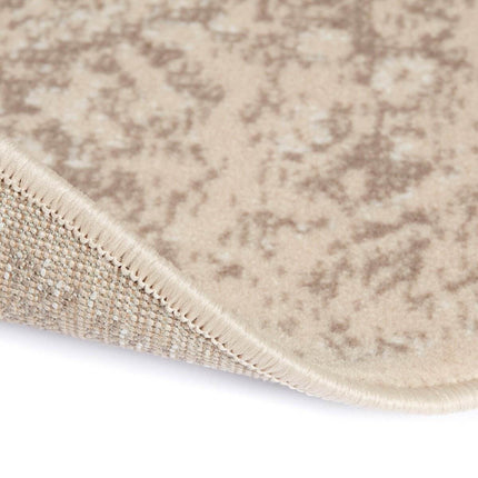 Rond Vintage Vloerkleed Keshan Zand/Beige - Vloerkledenloods