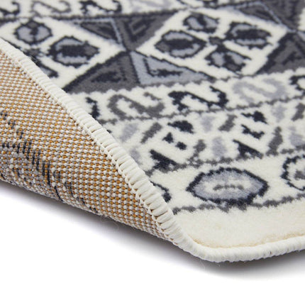Rond vintage vloerkleed Marad Grijs/Antraciet Interieur05 - Vloerkledenloods