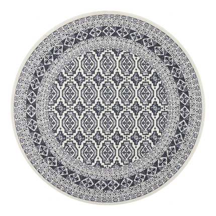 Rond vintage vloerkleed Marad Grijs/Antraciet Interieur05 - Vloerkledenloods