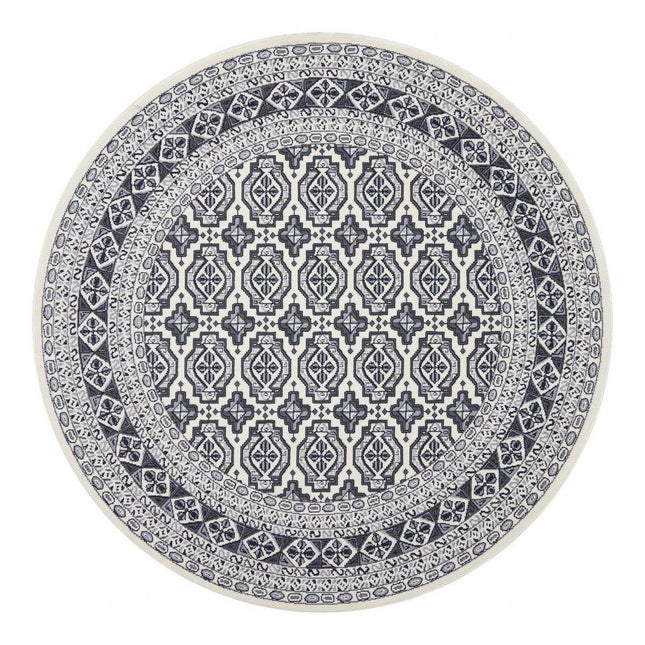 Rond vintage vloerkleed Marad Grijs/Antraciet Interieur05 - Vloerkledenloods