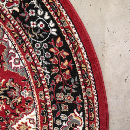 Rond Vintage vloerkleed Nain Perzisch Rood - Vloerkledenloods