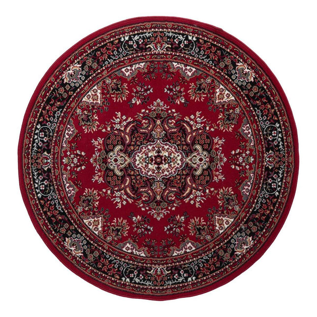 Rond Vintage vloerkleed Nain Perzisch Rood - Vloerkledenloods