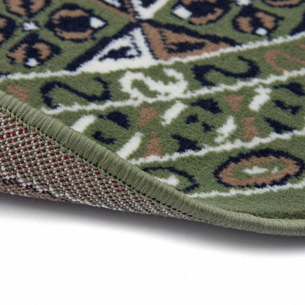 Rond Vintage Vloerkleed Rond Marad Groen Interieur05 - Vloerkledenloods