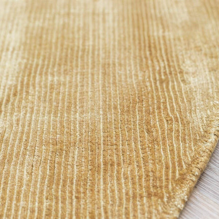 Rond Vloerkleed Felva Viscose Silk Goud - Vloerkledenloods