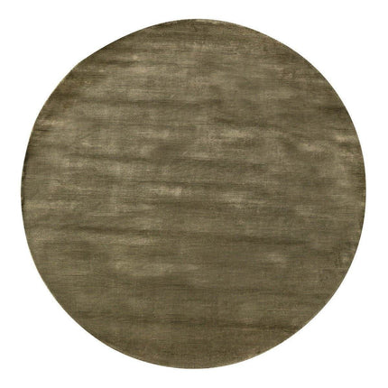 Rond Vloerkleed Felva Viscose Silk Groen - Vloerkledenloods