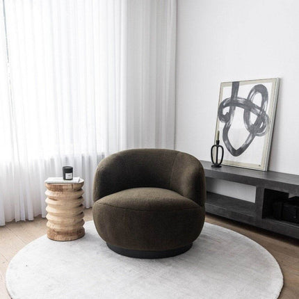 Rond Vloerkleed Felva Viscose Silk Silver - Vloerkledenloods