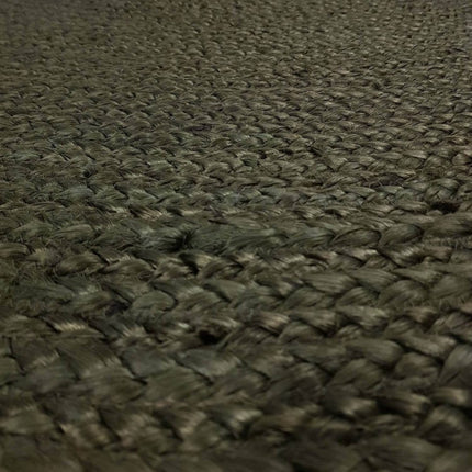 Rond vloerkleed Jute Groen - Vloerkledenloods