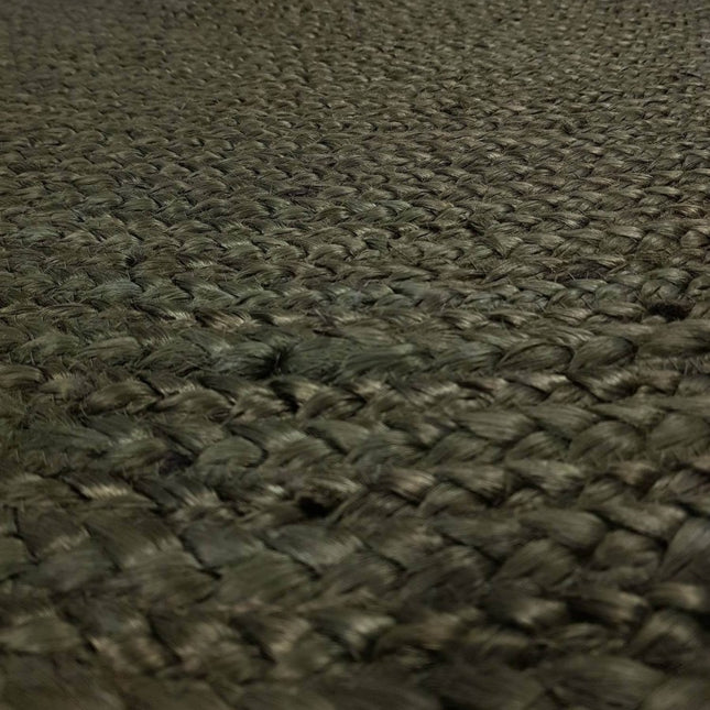 Rond vloerkleed Jute Groen - Vloerkledenloods