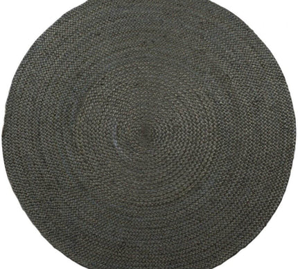 Rond vloerkleed Jute Groen - Vloerkledenloods