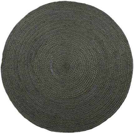 Rond vloerkleed Jute Groen - Vloerkledenloods