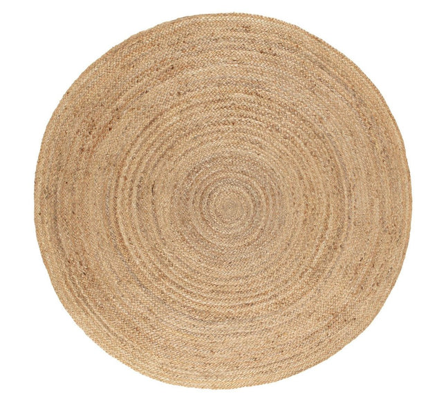 Rond vloerkleed Jute Naturel - Vloerkledenloods
