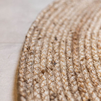 Rond vloerkleed Jute Naturel - Vloerkledenloods