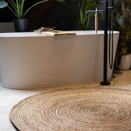 Rond vloerkleed Jute Naturel - Vloerkledenloods